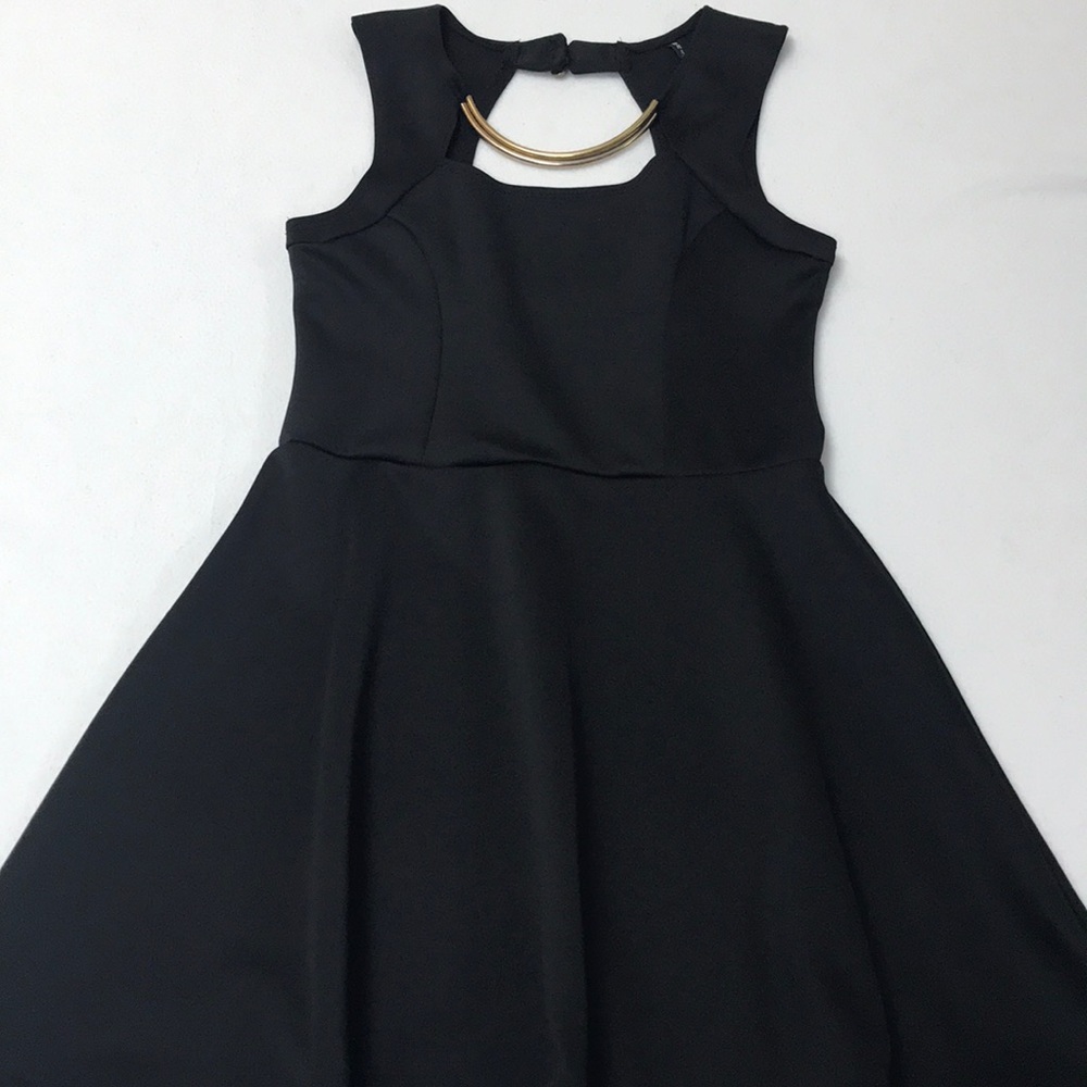 Black skater dress